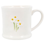 Stoneware Mini Mug - White Daisies