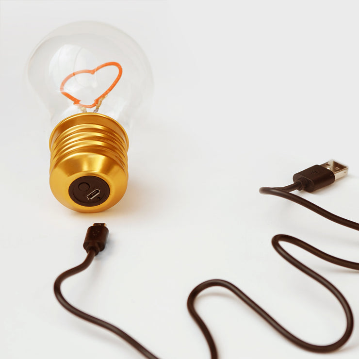 Cordless Heart Lightbulb