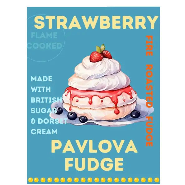 Sunshine Fudge - Strawberry Pavlova