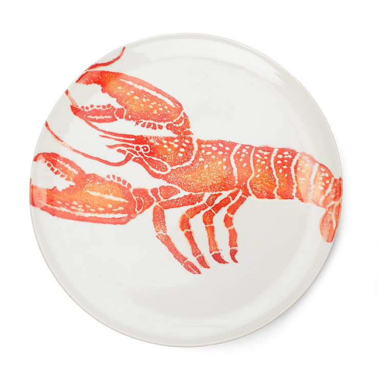 BlissHome Large Serving Dish - Orange Lobster