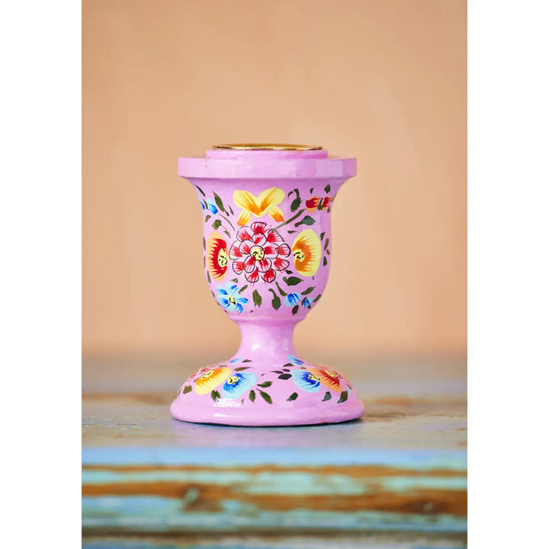 Hand Painted Kashmiri Candlesticks