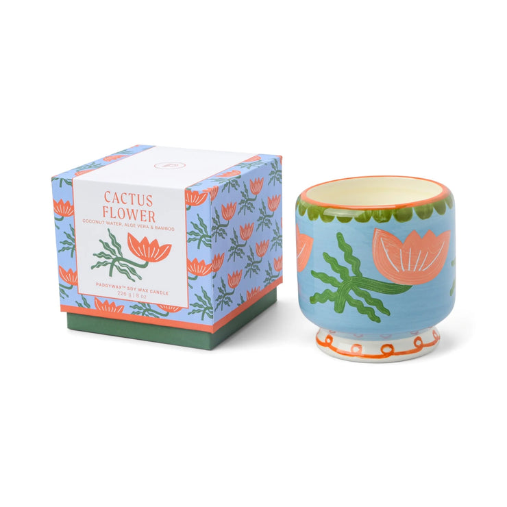 A Dopo Ceramic Candle - Cactus Flower
