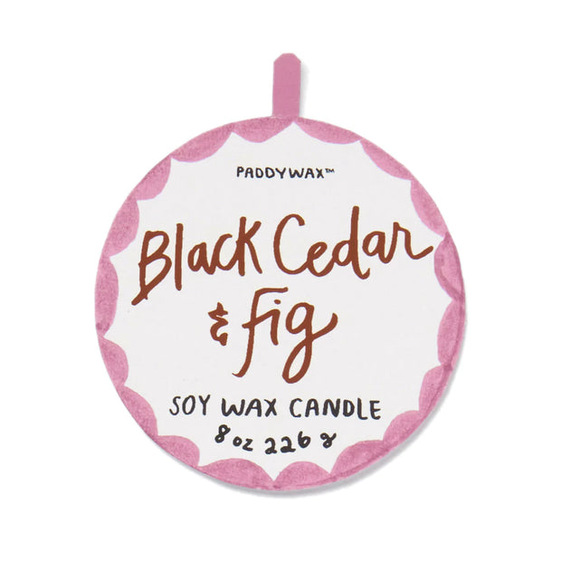 Ceramic Candle - Black Cedar & Fig