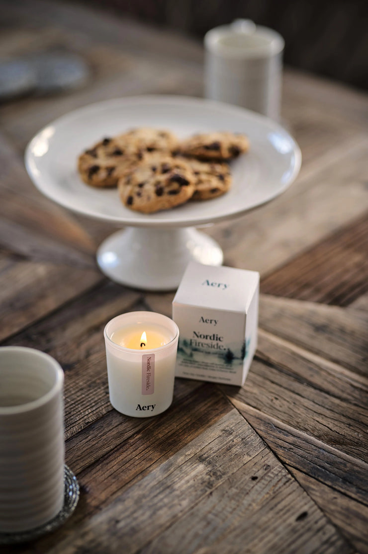 Aery Mini Votive Candle - Nordic Fireside