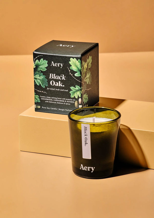 Aery Votive Mini Candle - Black Oak