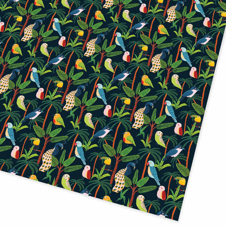 Jungle Birds Gift Wrap