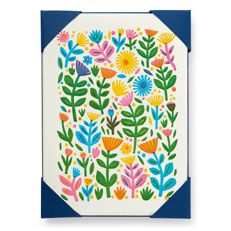 Archivist Card 5 Pack - Flower Pattern by the Printed Peanut