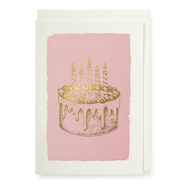 Archivist Mini Gold Cake Card