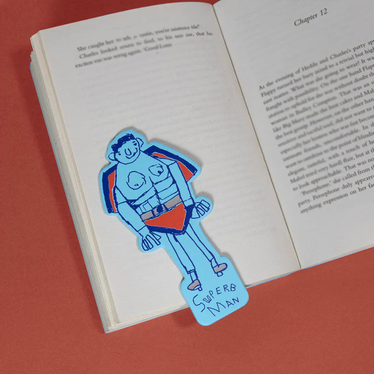 Arthouse Unlimited Recycled Bookmark - Superb Man