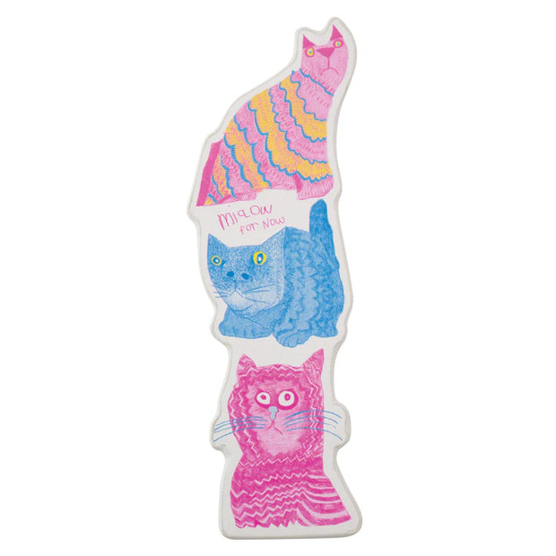 Arthouse Unlimited Recycled Bookmark - Miaow For Now
