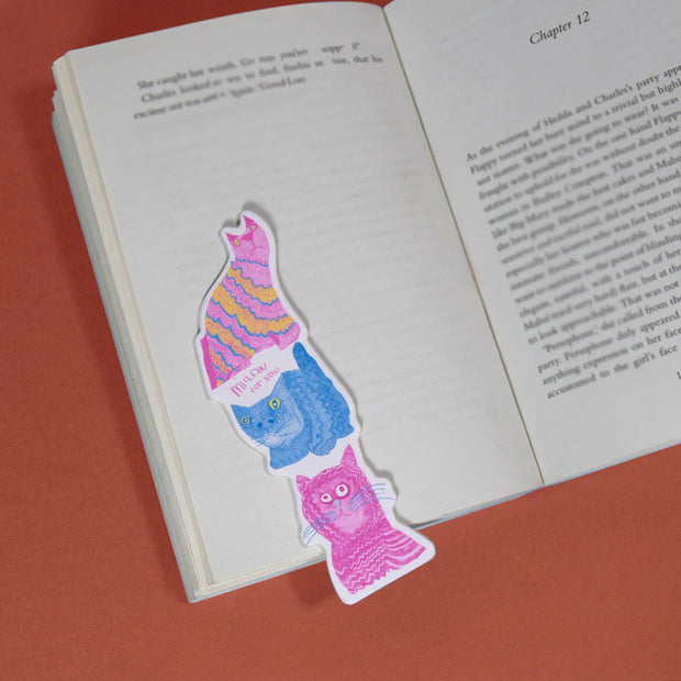 Arthouse Unlimited Recycled Bookmark - Miaow For Now