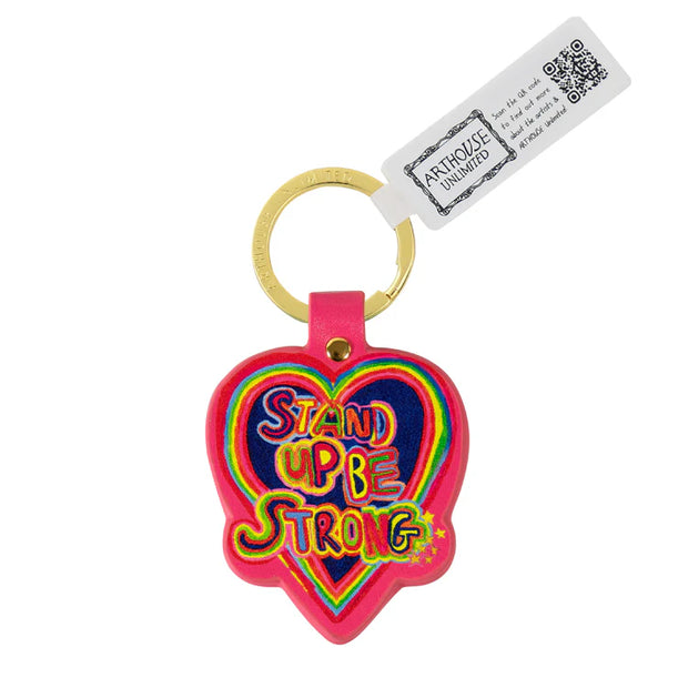 Arthouse Unlimited Recycled Keyring - Stand Up Be Strong
