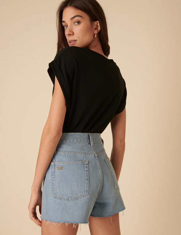 Nobody's Child Light Blue Denim A-line Shorts