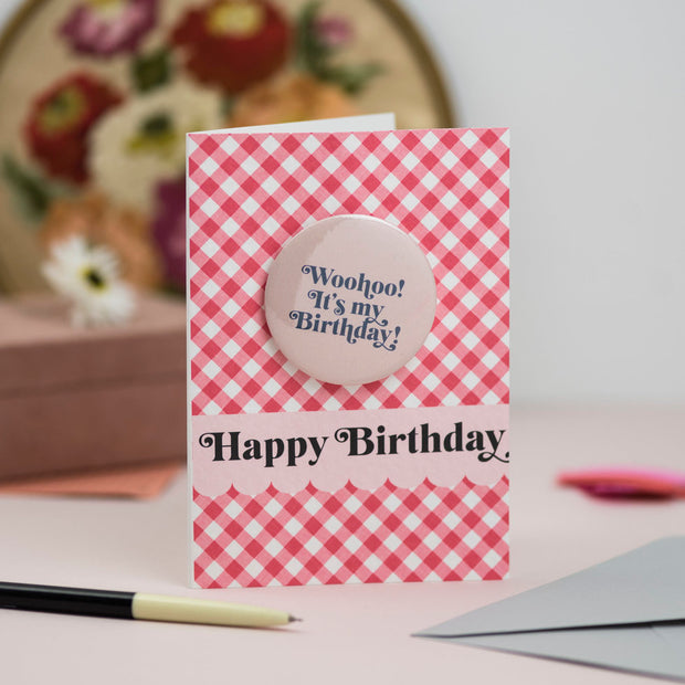 Woohoo It's My Birthday Badge Card