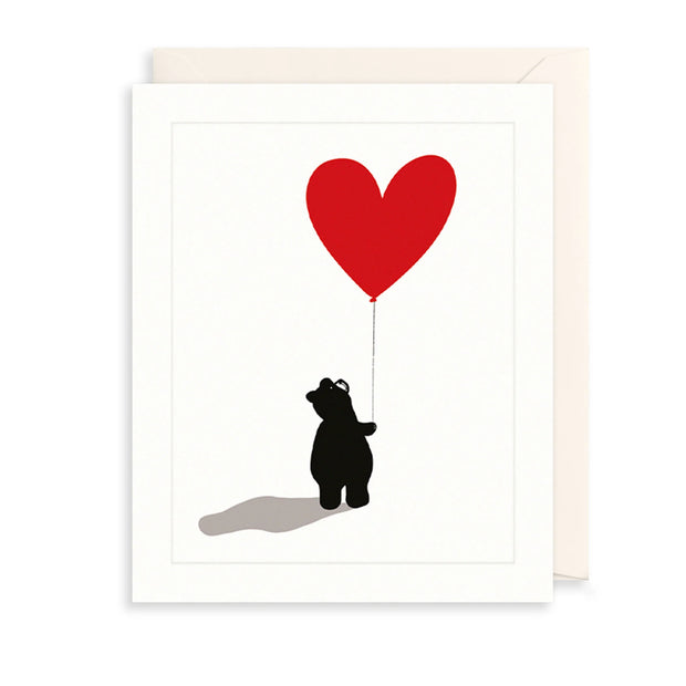 Bear & Heart Balloon Card