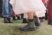 Blundstone Boots - 519 Stout Brown Leather with Olive Elastic