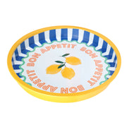Bon Appetit Enamel Tray - Lemon