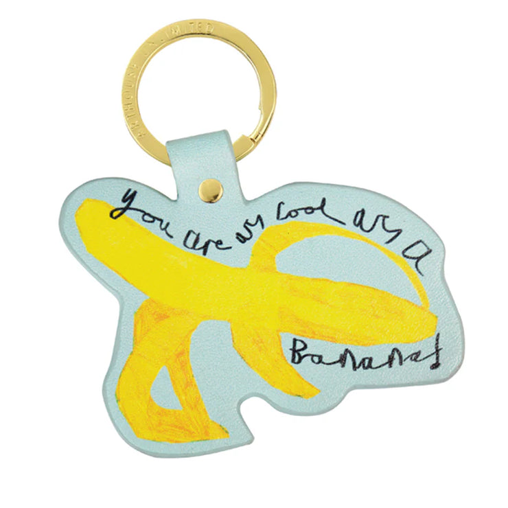 Arthouse Unlimited Recycled Keyring - Cool Banana