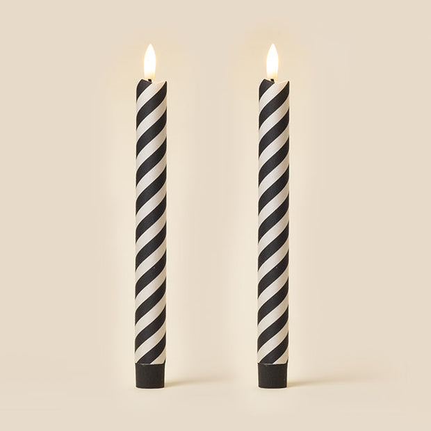Tinkalink Fabric Wrapped LED Candles x 2 - Barley Twist