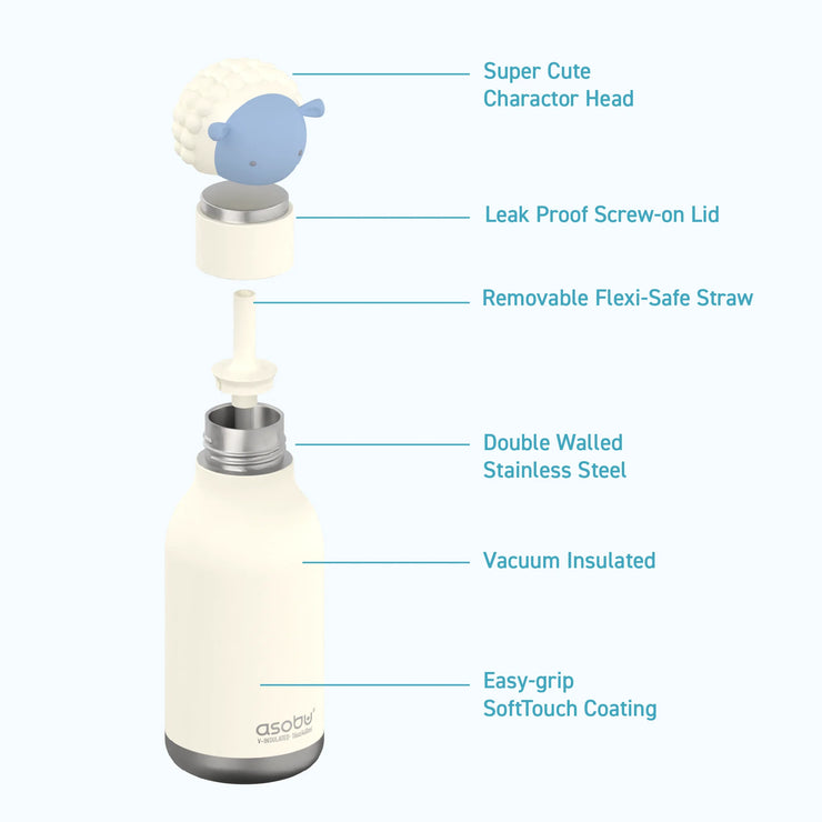 Asobu Bestie Bottle 460ml - sheep