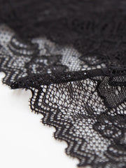 Stripe & Stare Single Thong - Eco Lace Black