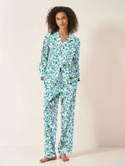 Myza Pyjama Set - Long Sleeve Trouser Boho Zebra