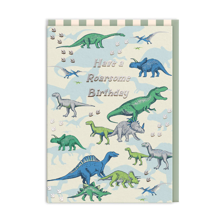 Cath Kidston Dinosaurs Roarsome Birthday Card