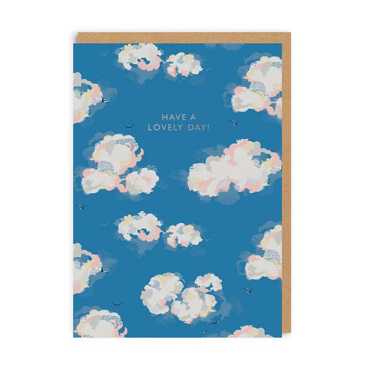 Cath Kidston Have A Lovely Day Clouds Card