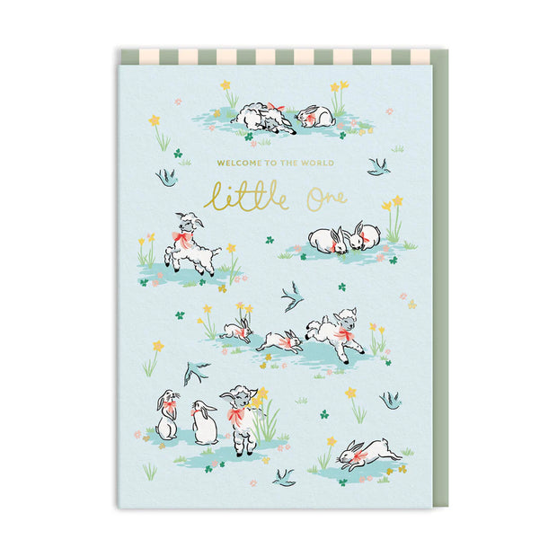 Cath Kidston Hello Little One Lamb Card