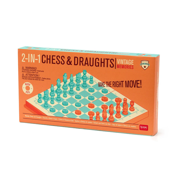 Legami Vintage Memories Games - Chess & Draughts