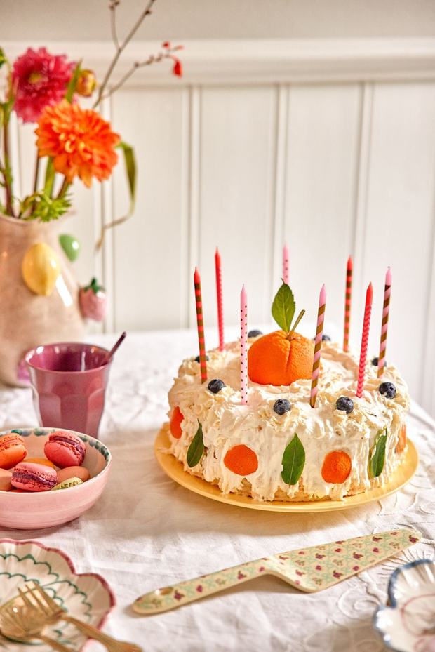 Long Printed Cake Candles