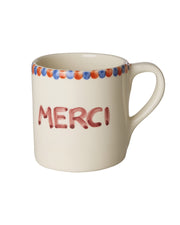 Ceramic Hand Painted Mug - Merci