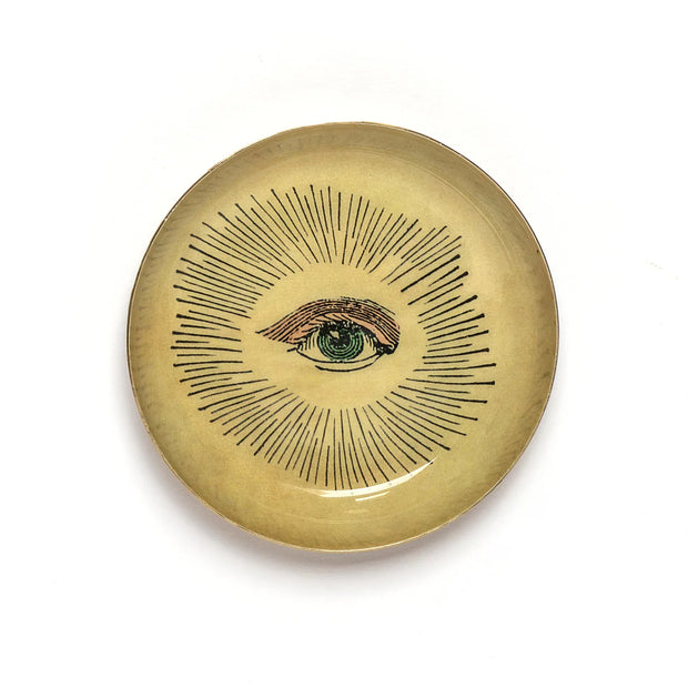 Roomytown Round Enamel Tray - Eye