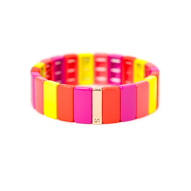 Simone À Bordeaux Bracelet - Colorblock Pepsi