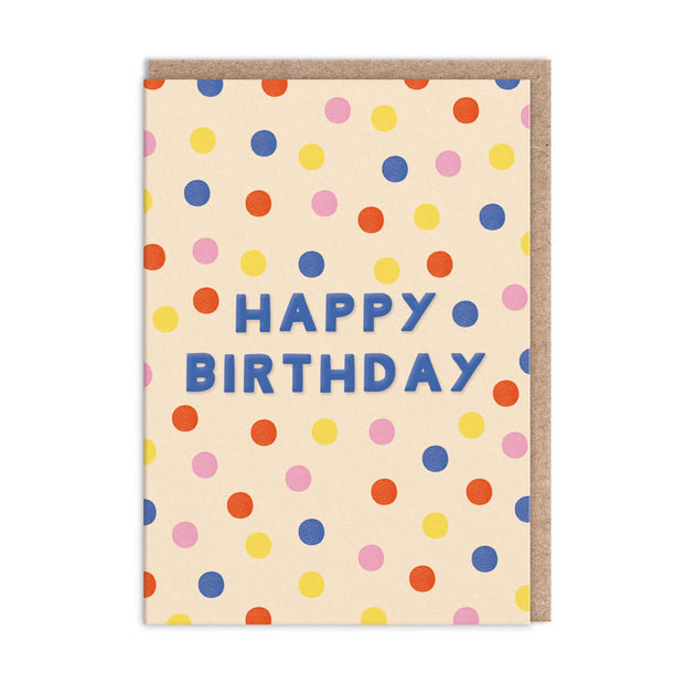 Happy Birthday Polka Dot Cards - Set of 6