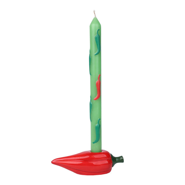 Ceramic Candle Holder - Chilli