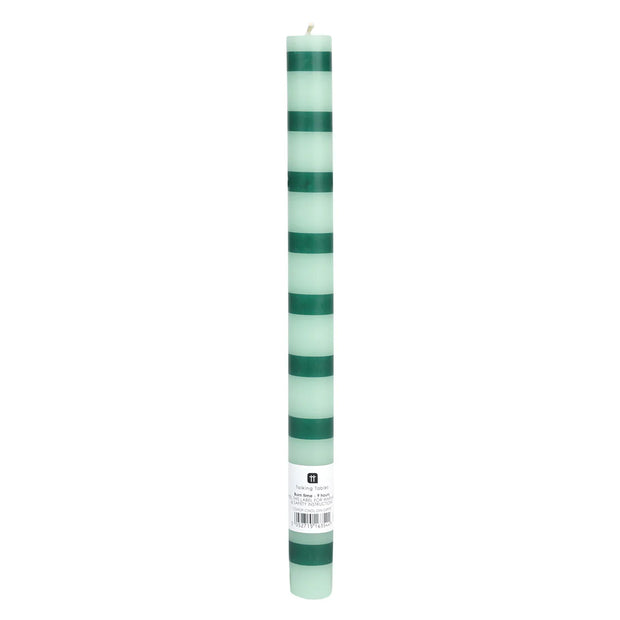 Talking Table Striped Dinner Candles - 28cm