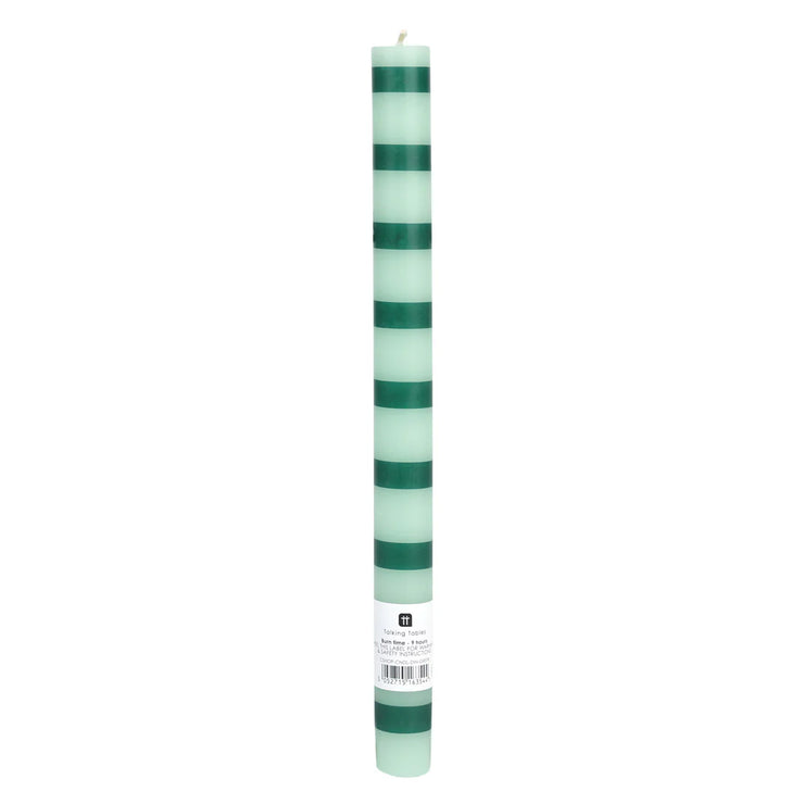 Talking Table Striped Dinner Candles - 28cm