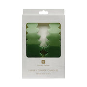 Talking Table Set of 2 Tree Shaped Candles - Green