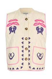 Lollys Laundry Cairo Vest - Cream
