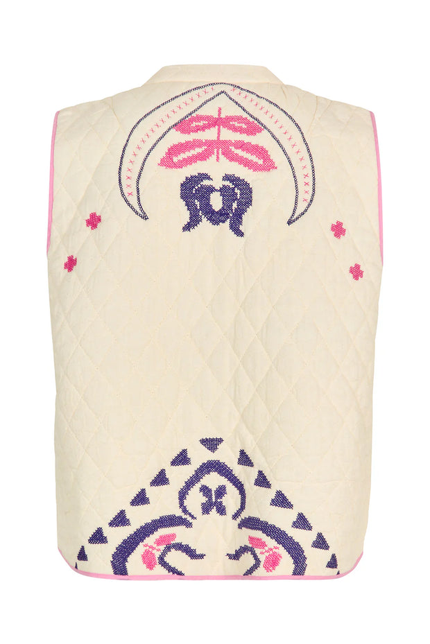 Lollys Laundry Cairo Vest - Cream
