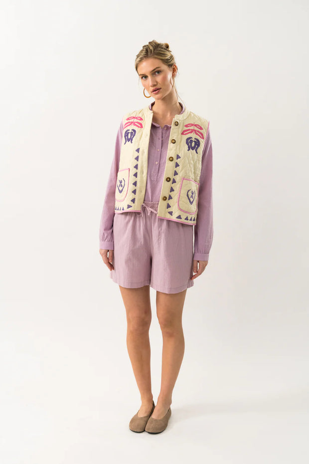 Lollys Laundry Cairo Vest - Cream