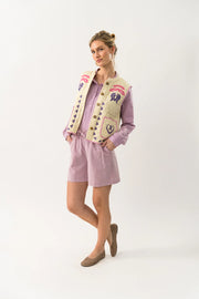 Lollys Laundry Cairo Vest - Cream