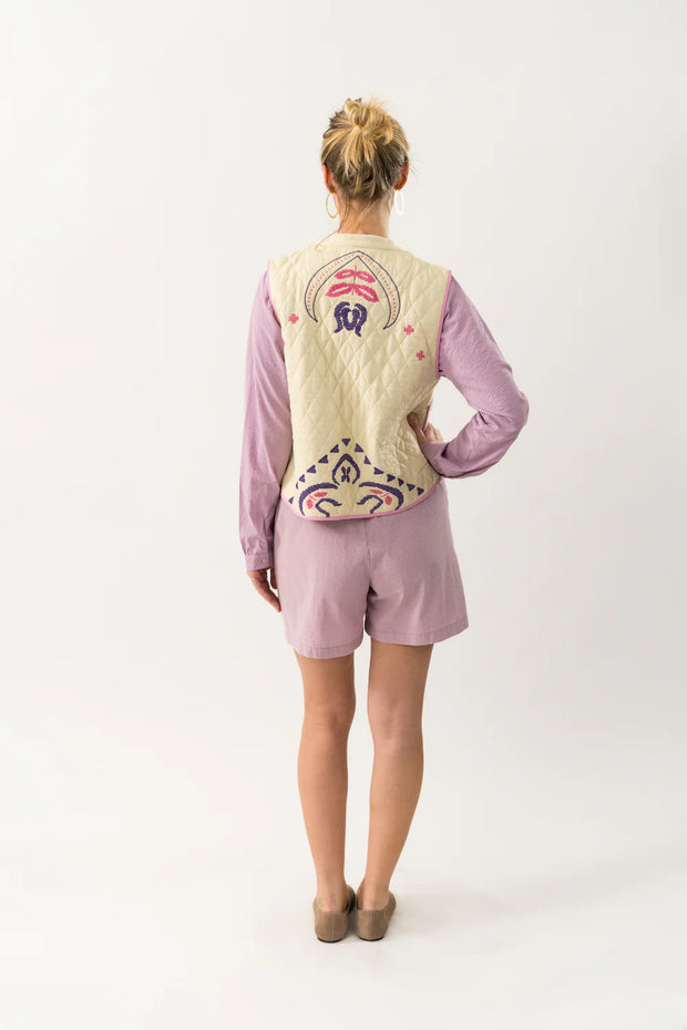 Lollys Laundry Cairo Vest - Cream