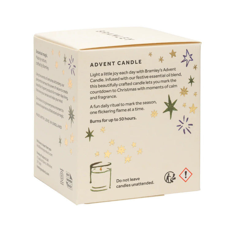 Bramley Scented Advent Candle