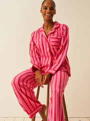 Stripe & Stare Stripe Long Pyjama Bottoms - Candy Pop Stripe