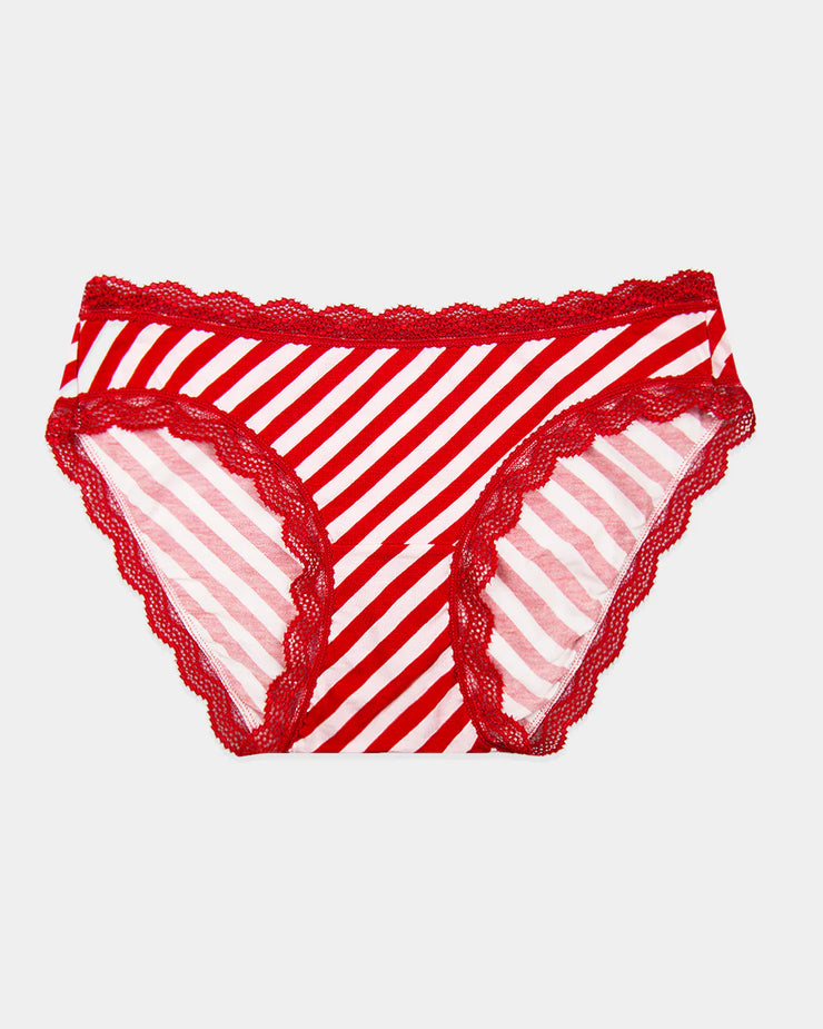 Stripe & Stare Single Knicker - Candy Cane Stripe