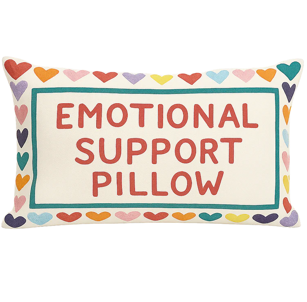 Rectangle Needlepoint Cushion - Emotional Support Pillow