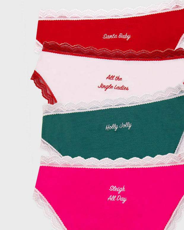 Stripe & Stare Knicker Box - Christmas Embroideries