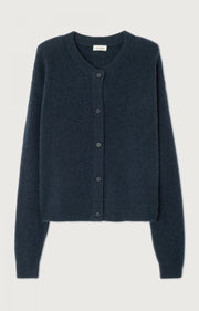 American Vintage Damsville Cardigan - Navy Black Melange